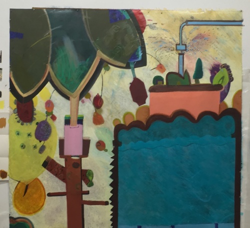The Orchard: Water Tank, oil on canvas, 2016