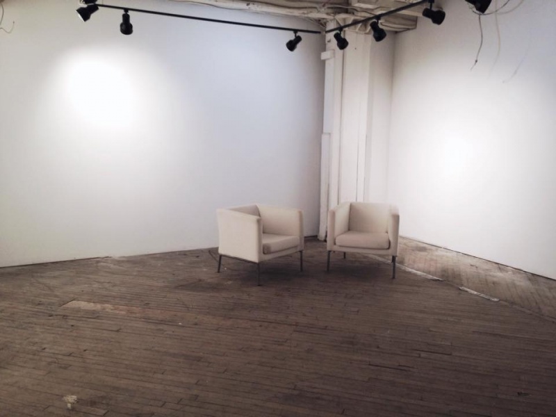 two chairs in ground floor gallery at 1241 Carpenter Street