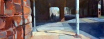 11th and Callowhill V, oil on board, 8" x 20"